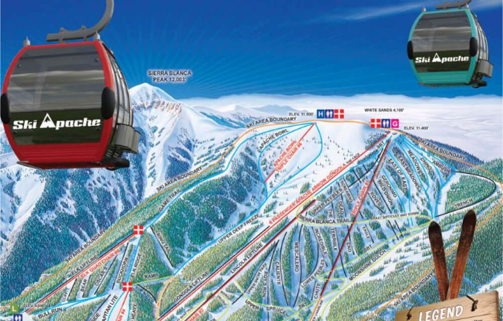 Ski Apache is 15 Min Drive